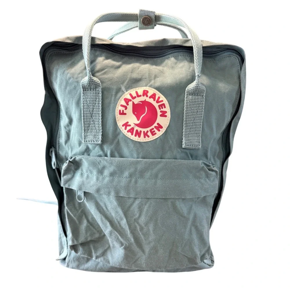 Fjallraven Kanken Classic Backpack Slate Blue Dusty Green School Travel Bag